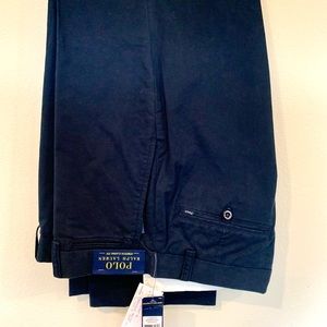 POLO RALPH LAUREN NAVY BLUE CHINO PANTS NWT